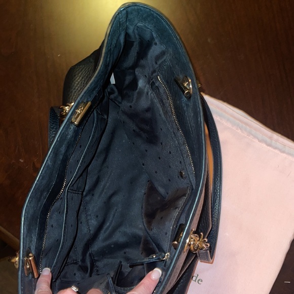 EUC- Kate Spade Black Medium Satchel with Dust Bag - Picture 3 of 5